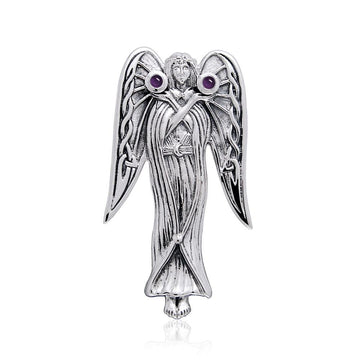 Inspirational Angel Silver Pendant TPD124 - Jewelry